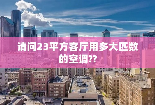 请问23平方客厅用多大匹数的空调??