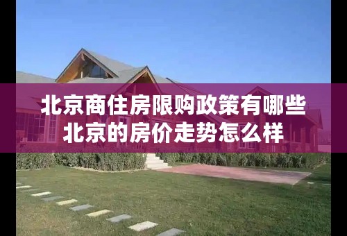 北京商住房限购政策有哪些北京的房价走势怎么样