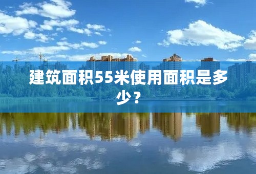 建筑面积55米使用面积是多少？