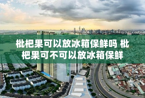 枇杷果可以放冰箱保鲜吗 枇杷果可不可以放冰箱保鲜