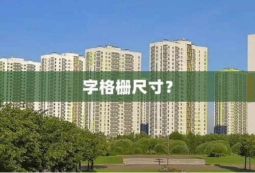 字格栅尺寸？