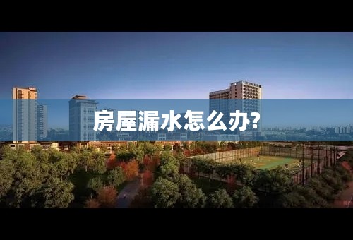 房屋漏水怎么办?