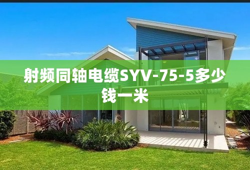 射频同轴电缆SYV-75-5多少钱一米