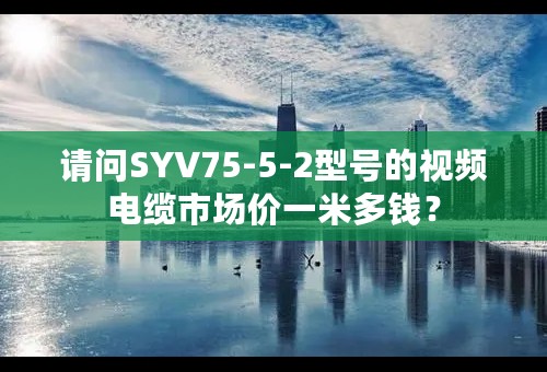 请问SYV75-5-2型号的视频电缆市场价一米多钱？