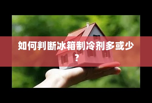 如何判断冰箱制冷剂多或少？