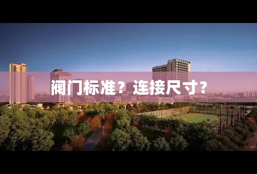 阀门标准？连接尺寸？