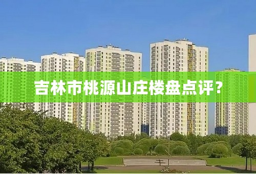 吉林市桃源山庄楼盘点评？