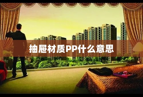 抽屉材质PP什么意思