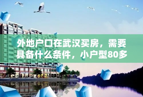 外地户口在武汉买房，需要具备什么条件，小户型80多平米首付需要多少？