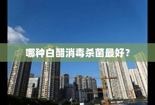 哪种白醋消毒杀菌最好？