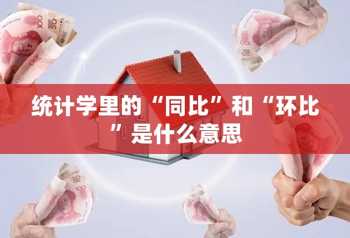 统计学里的“同比”和“环比”是什么意思