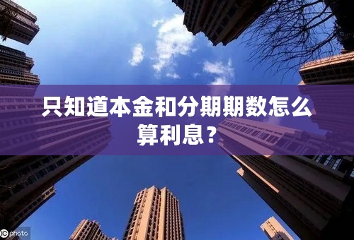 只知道本金和分期期数怎么算利息？