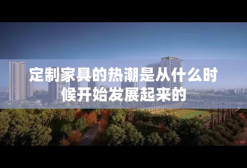 定制家具的热潮是从什么时候开始发展起来的