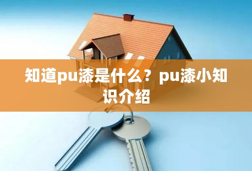 知道pu漆是什么？pu漆小知识介绍