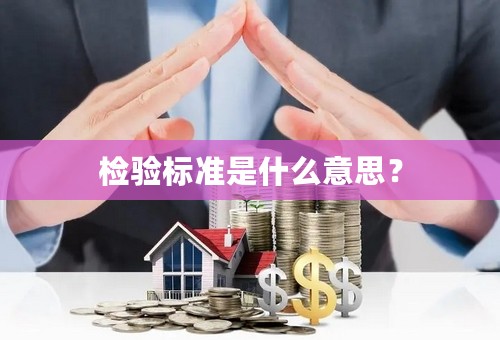 检验标准是什么意思？