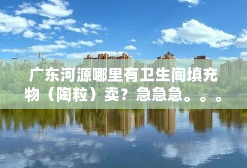 广东河源哪里有卫生间填充物（陶粒）卖？急急急。。。。