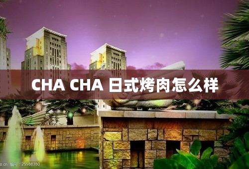 CHA CHA 日式烤肉怎么样