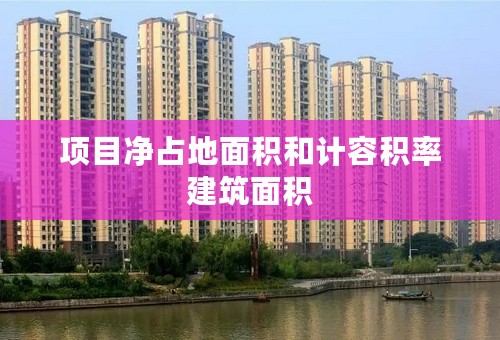 项目净占地面积和计容积率建筑面积