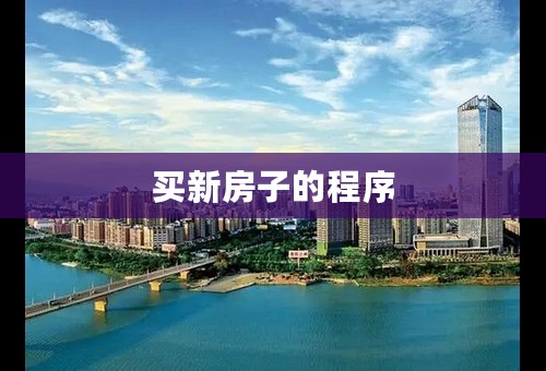 买新房子的程序