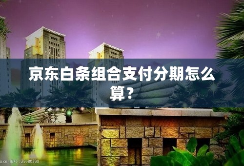 京东白条组合支付分期怎么算？