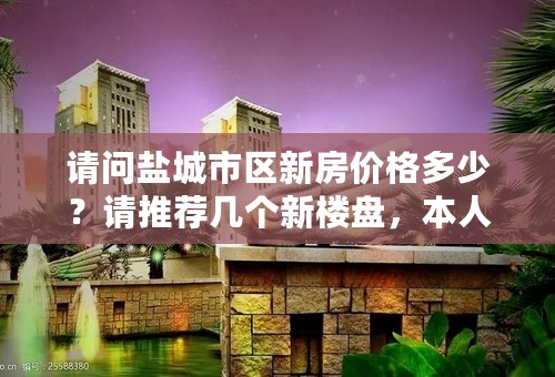 请问盐城市区新房价格多少？请推荐几个新楼盘，本人想投资 谢谢！