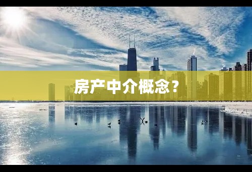 房产中介概念？