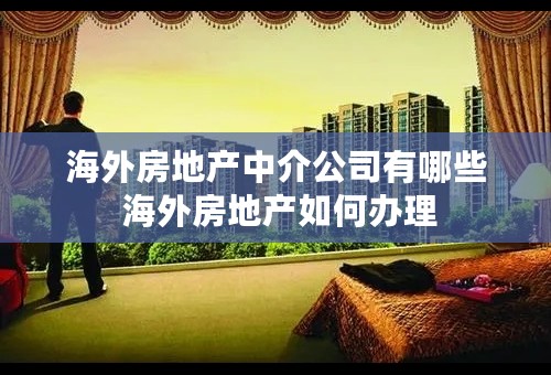 海外房地产中介公司有哪些 海外房地产如何办理