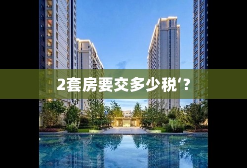 2套房要交多少税‘？