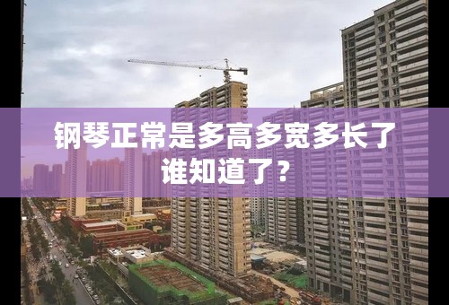 钢琴正常是多高多宽多长了谁知道了？