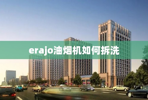 erajo油烟机如何拆洗