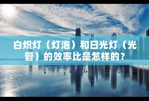 白炽灯（灯泡）和日光灯（光管）的效率比是怎样的？