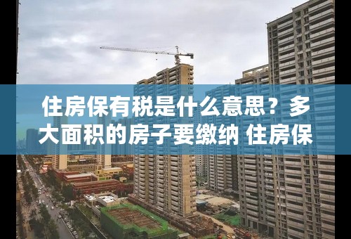 住房保有税是什么意思？多大面积的房子要缴纳 住房保有税啊？税率是多少？