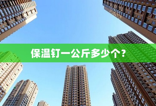 保温钉一公斤多少个？