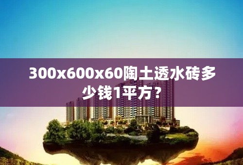 300x600x60陶土透水砖多少钱1平方？