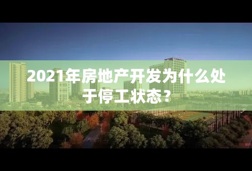 2021年房地产开发为什么处于停工状态？