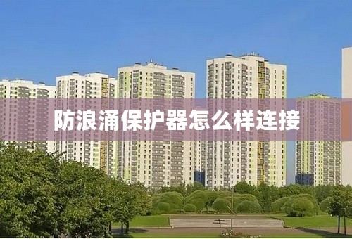 防浪涌保护器怎么样连接