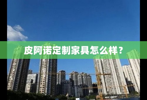 皮阿诺定制家具怎么样？