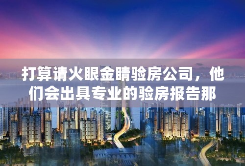 打算请火眼金睛验房公司，他们会出具专业的验房报告那这报告有法律依据吗，如果开发商不配合整改怎么办。