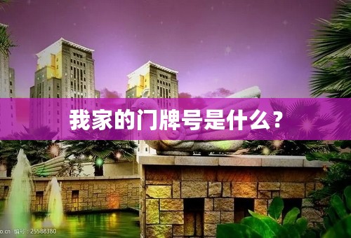 我家的门牌号是什么？