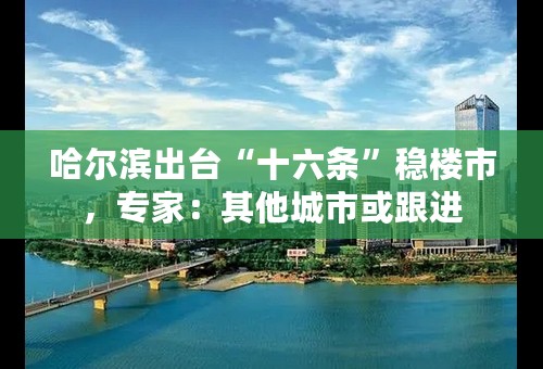 哈尔滨出台“十六条”稳楼市，专家：其他城市或跟进