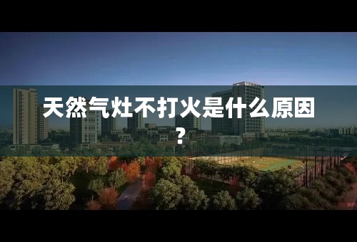 天然气灶不打火是什么原因？