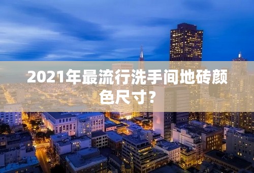 2021年最流行洗手间地砖颜色尺寸？