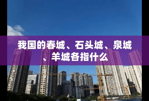 我国的春城、石头城、泉城、羊城各指什么