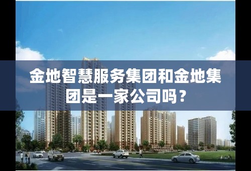 金地智慧服务集团和金地集团是一家公司吗？