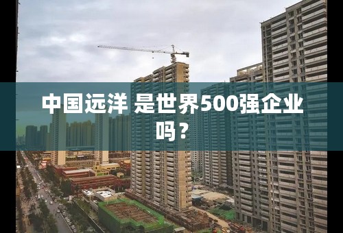 中国远洋 是世界500强企业吗？