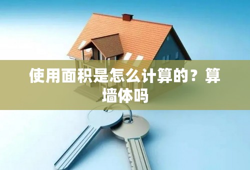 使用面积是怎么计算的？算墙体吗