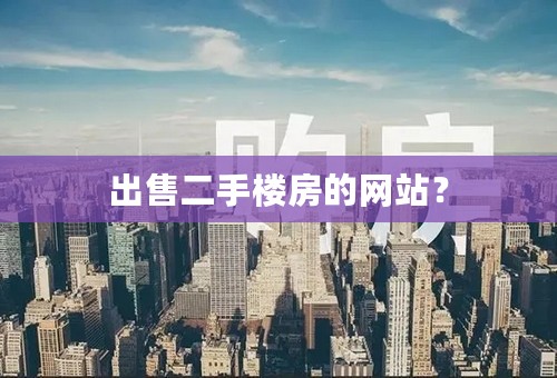 出售二手楼房的网站？