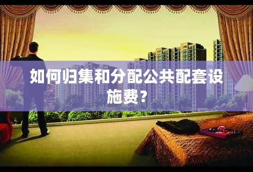 如何归集和分配公共配套设施费？