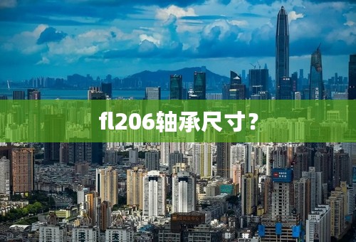 fl206轴承尺寸？