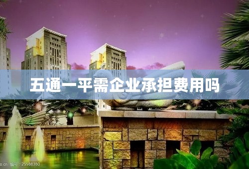 五通一平需企业承担费用吗